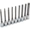 Dynamic Tools 3/8 Drive 9 Piece Long, Torx Socket Set, T15 - T55 D010019 - alternate 1